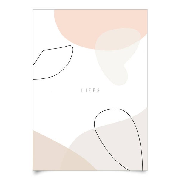 ansichtkaart 'liefs'