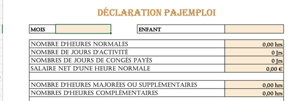 Récapitulatif Déclaration Pajemploi