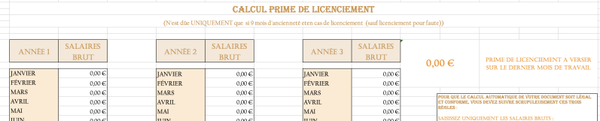 Calcul d'Indemnité de Rupture