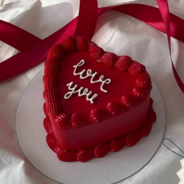 Heart-shaped small + Acryl topper