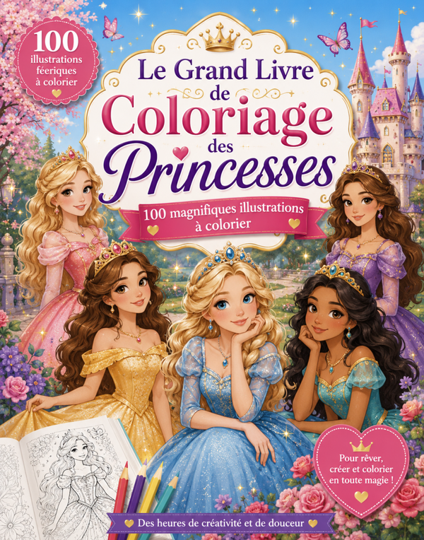 Le grand Livre de coloriage des Princesses