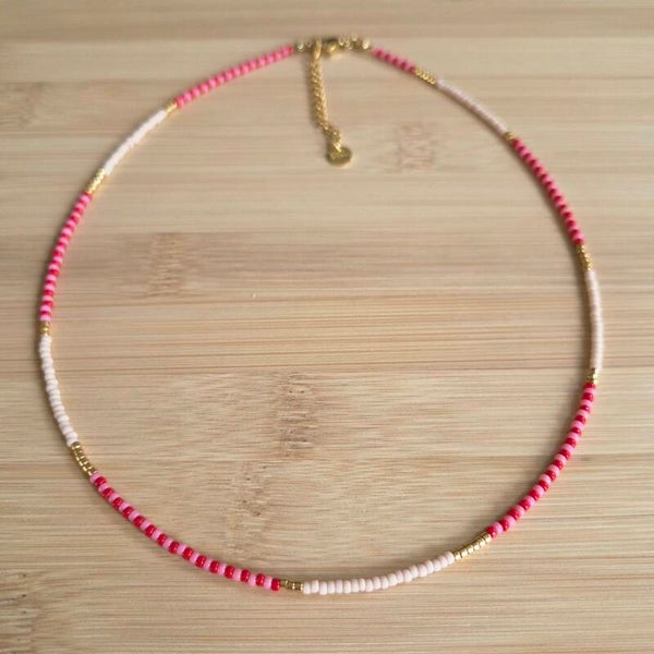 Pretty in Pink Necklace Gold