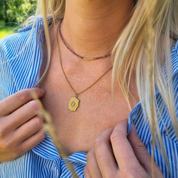 Set: Harmony Amethyst Necklace Gold