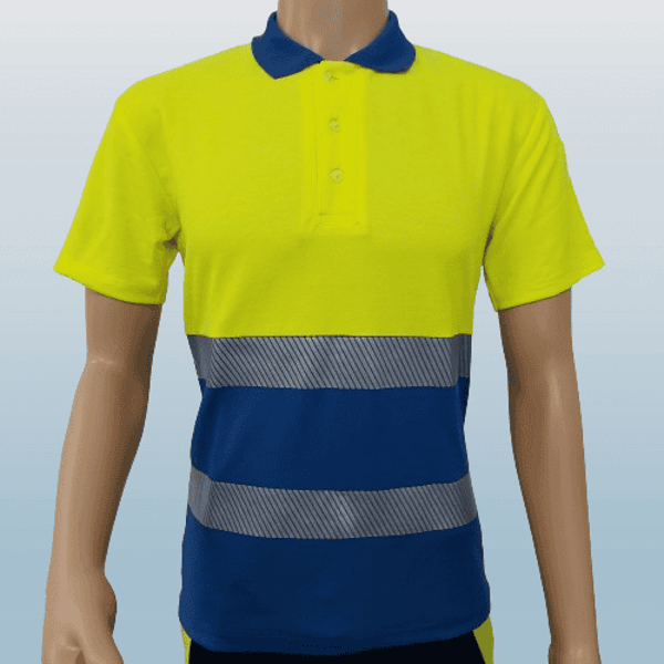 EHBO poloshirt met fexibele striping en logo