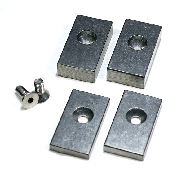 Aluminum Wear Pads with Hardware