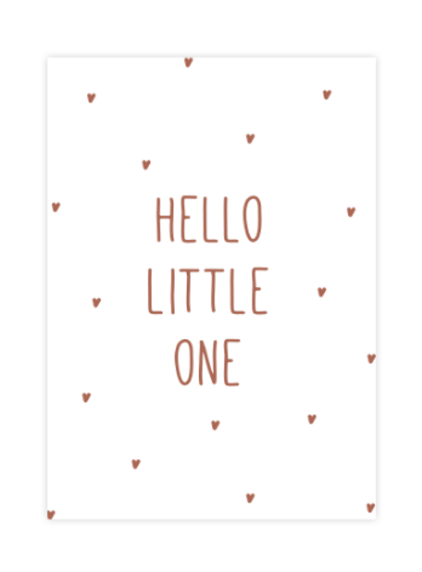 Ansichtkaart - Hello little one