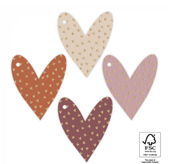 Cadeaulabel- Harten