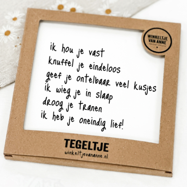 Forex tegel- Geboortegedicht