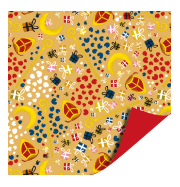 Inpakpapier Sint - 50 cm