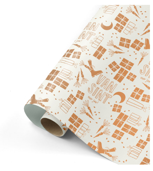 Inpakpapier Sint - 50 cm