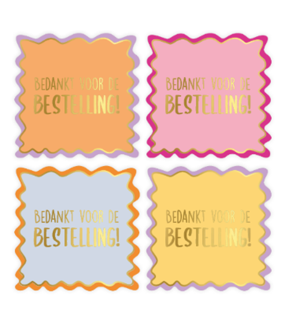 Stickers- Bedankt voor de bestelling