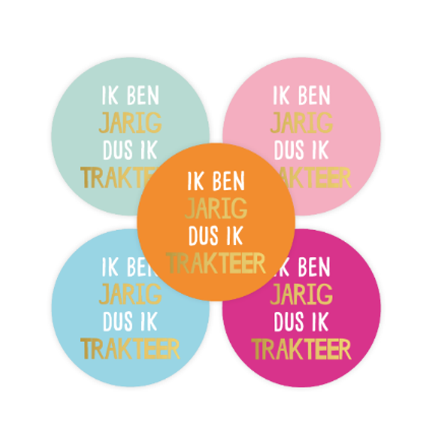Stickers- Ik ben jarig dus ik trakteer