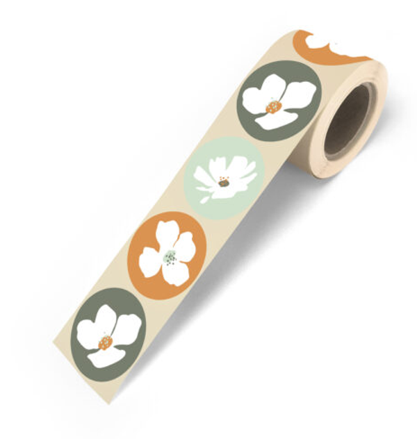 Cadeausticker bloem