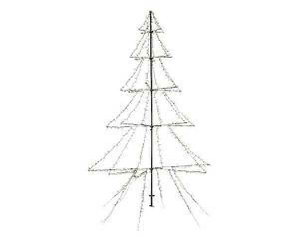 Kerstboom vorm LED buitenverlichting vrijstaand  warmwit