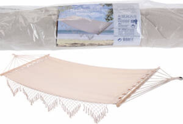 Redcliffs hangmat 200x100 cm met stok naturel
