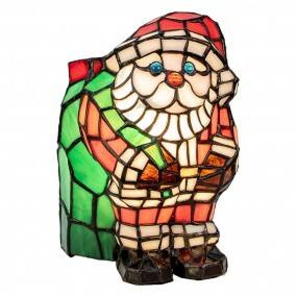 Tafellamp Kerstman 17x11x22 cm E14/max 1x15W Meerkleurig Glas