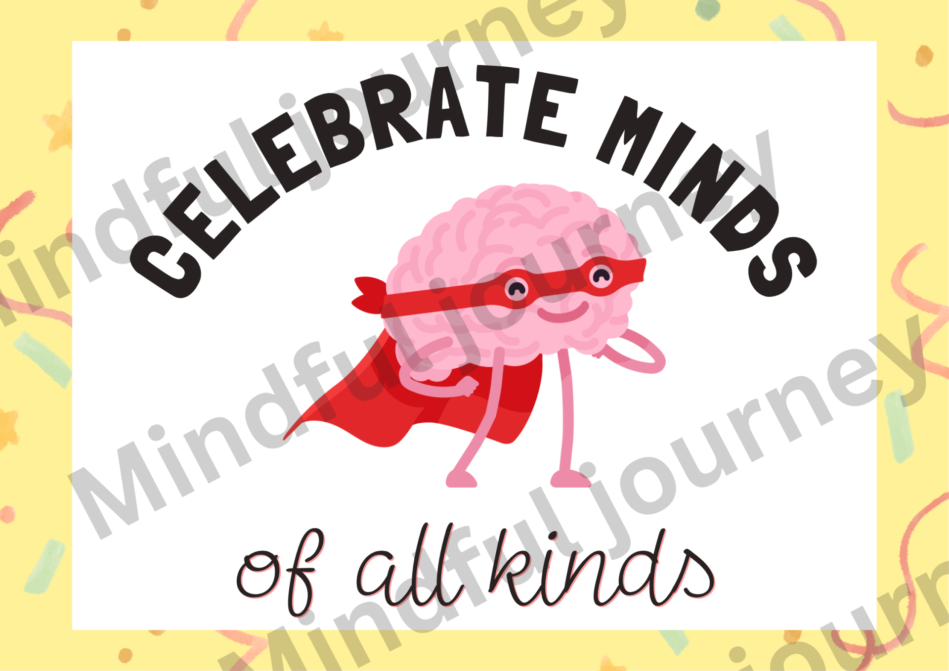Celebrate minds of all kinds- poster