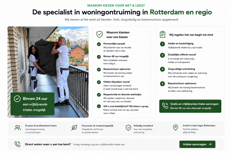 professionele ontruiming-net en leeg