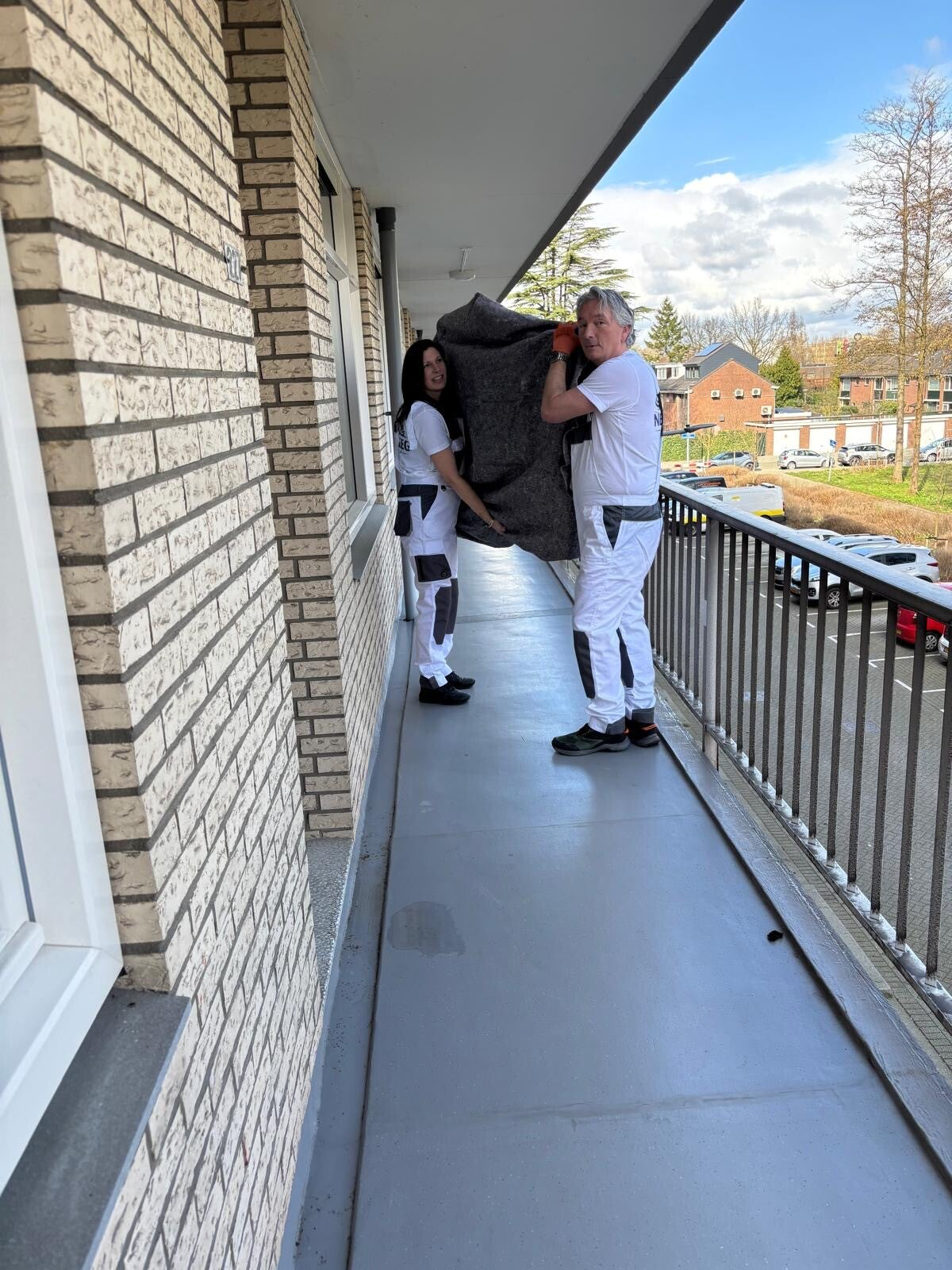 Eline en Ron van Net & Leeg tijdens een woningontruiming