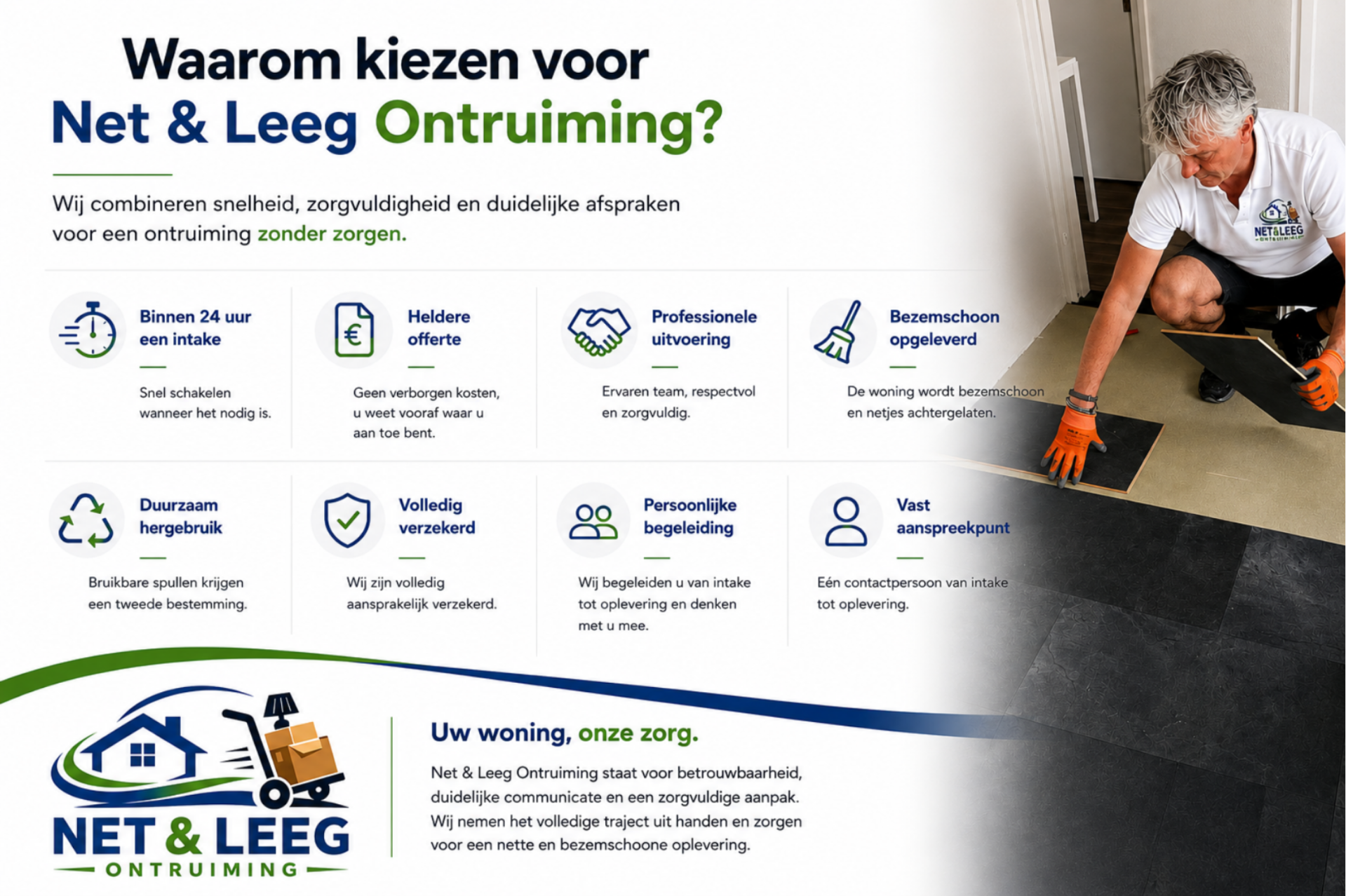 Waarom kiezen voor Net & Leeg Ontruiming voor een professionele woningontruiming