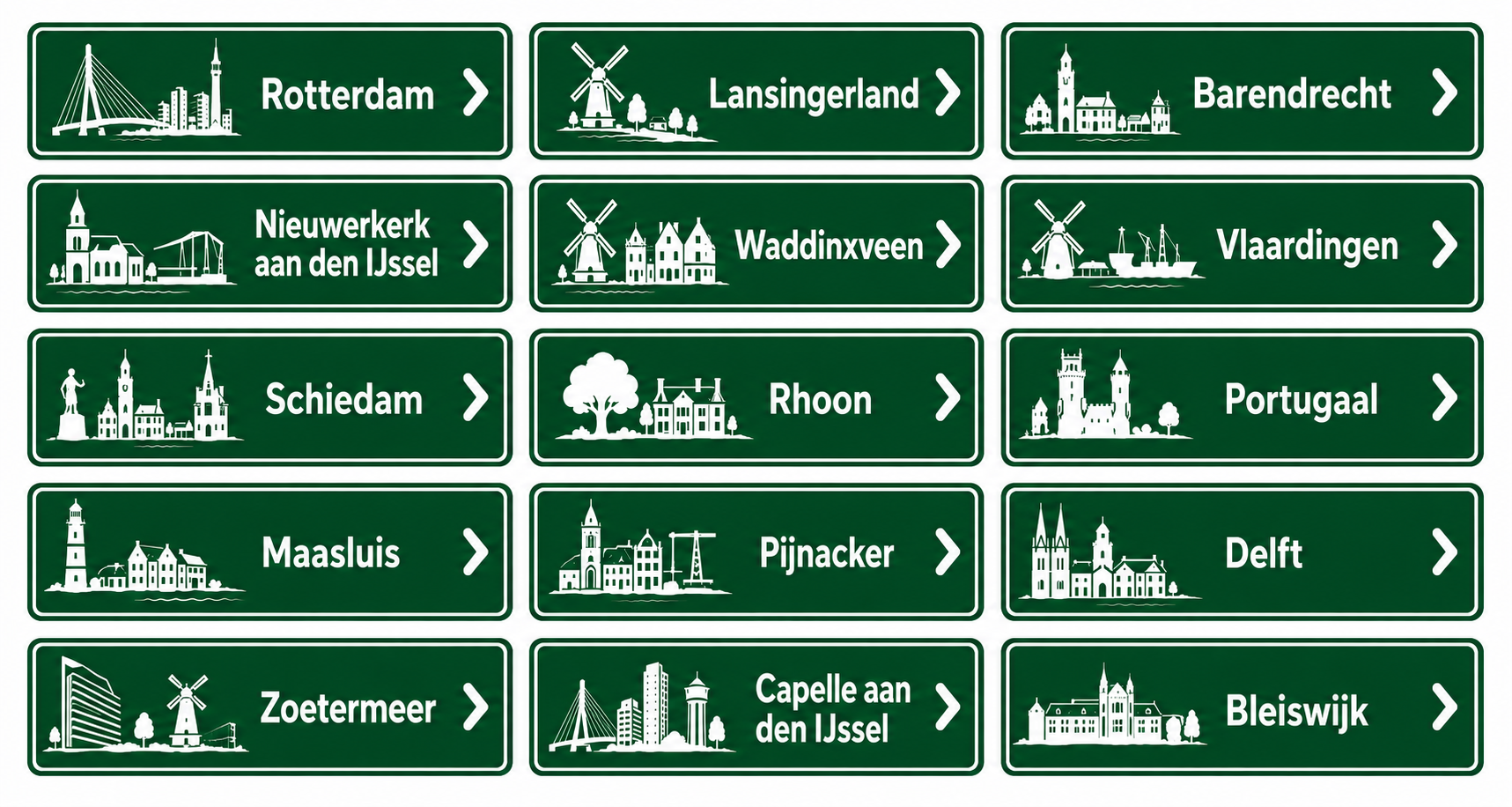 Werkgebied van Net & Leeg Ontruiming voor professionele woningontruiming in Rotterdam en regio