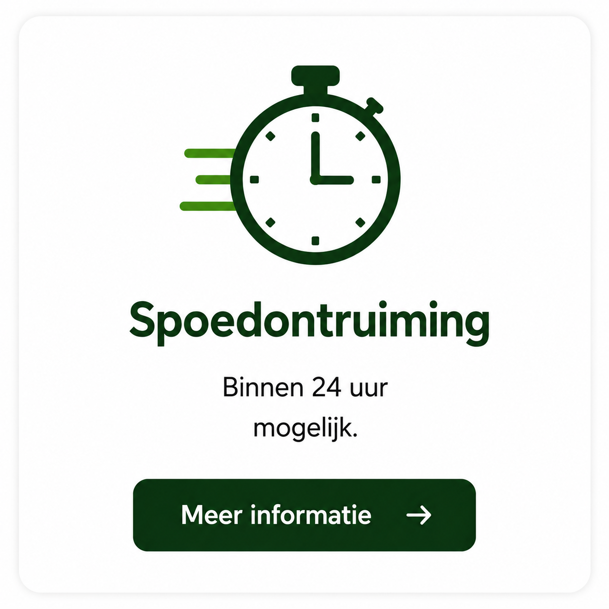 Spoedontruiming door Net & Leeg Ontruiming, snel en professioneel uitgevoerd