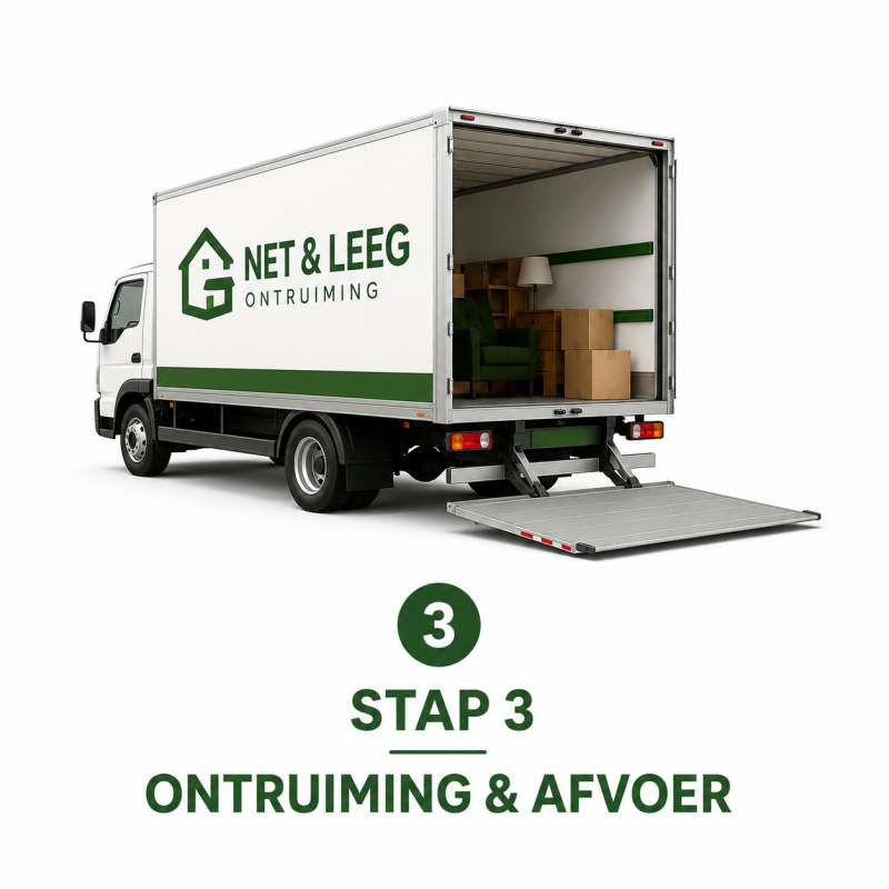 Professionele woningontruiming en afvoer van de complete inboedel