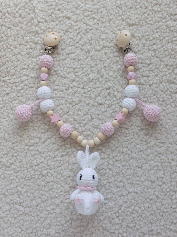 Kinderwagenkette Hase🐰🩷
