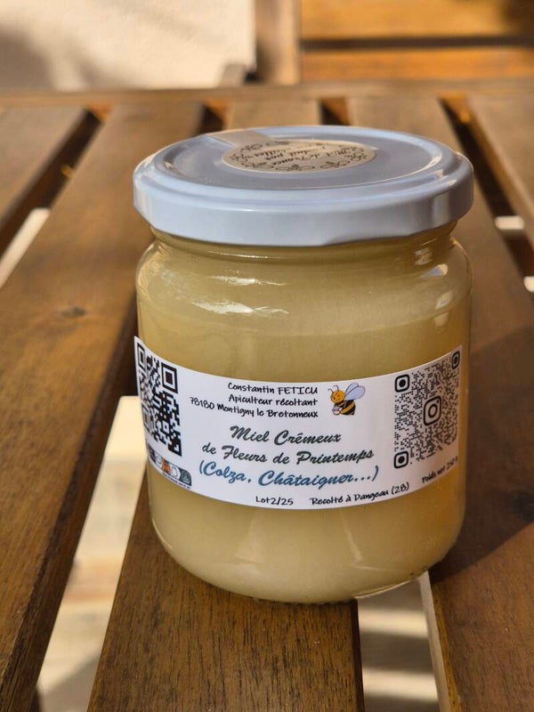 Miel crémeux de printemps