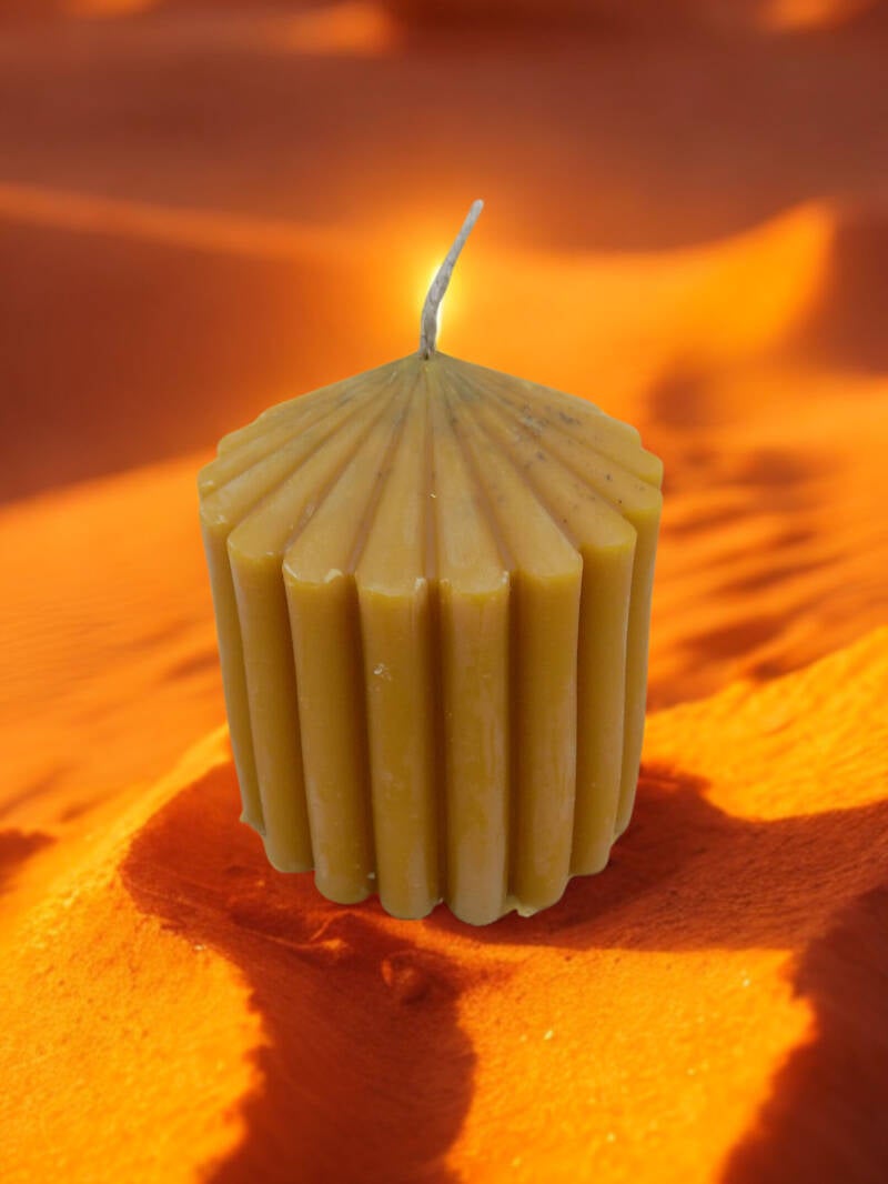 Bougie en cire d'abeille grande dimension