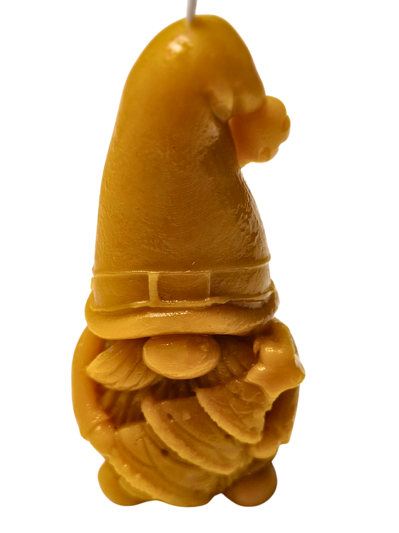 Bougie en cire d'abeille figurine nain décorateur_1