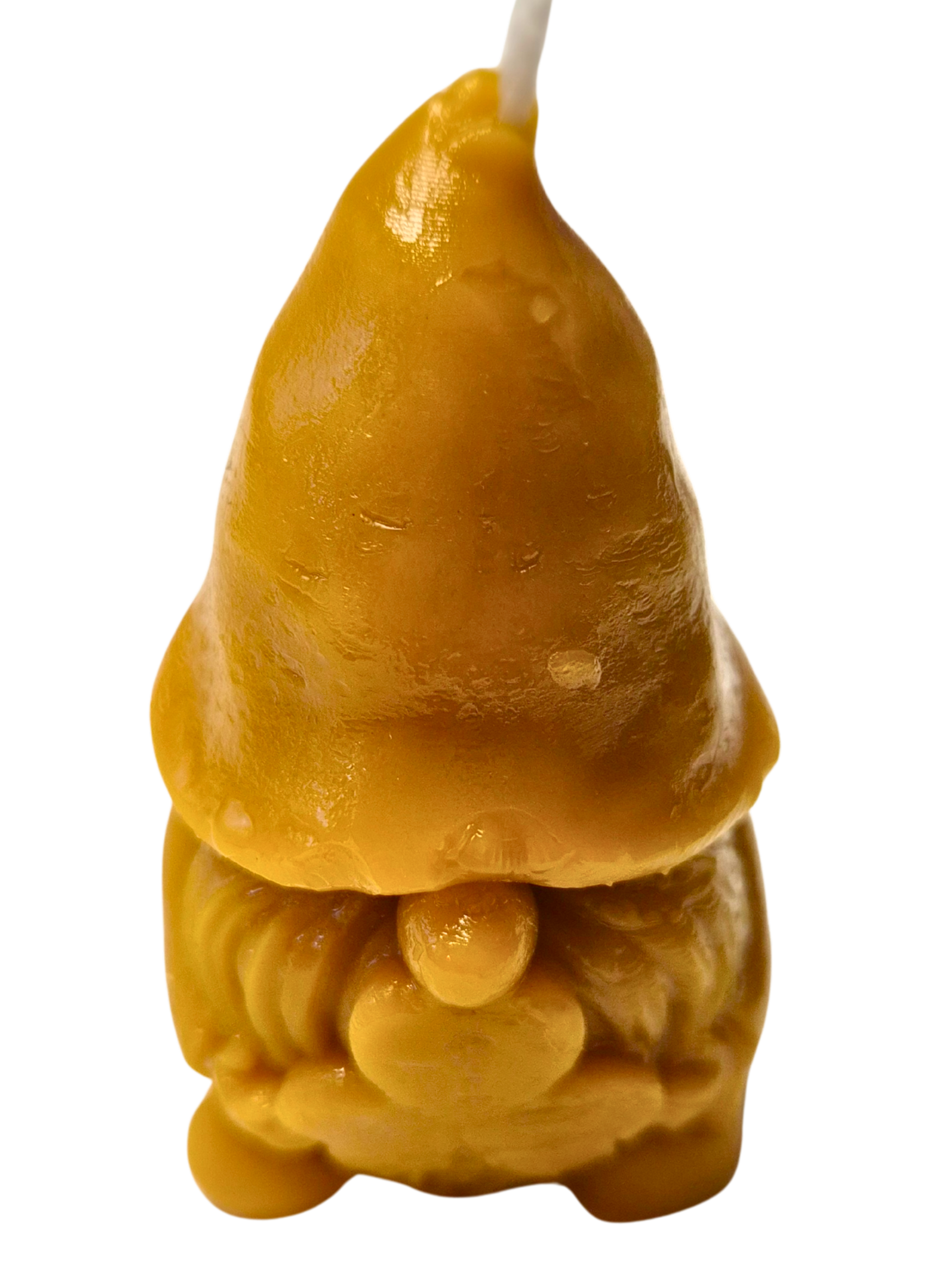 Bougie en cire d'abeille figurine nain décorateur_2