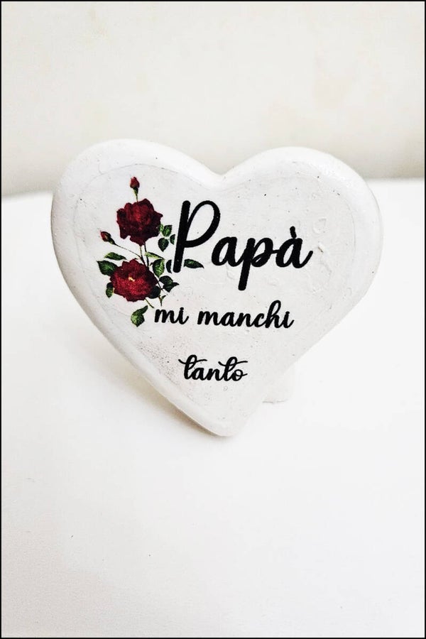 Cuore in Polvere di Ceramica 5cm / 9cm