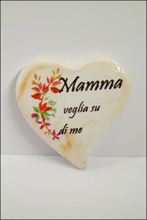Cuore in Polvere di Ceramica con Magnete