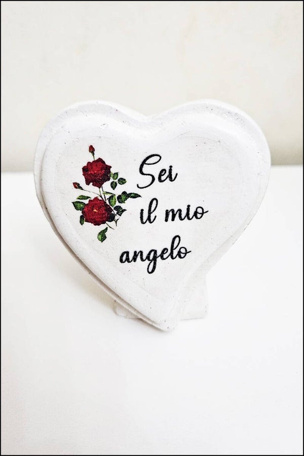 Cuore in Polvere di Ceramica 6, 5 cm