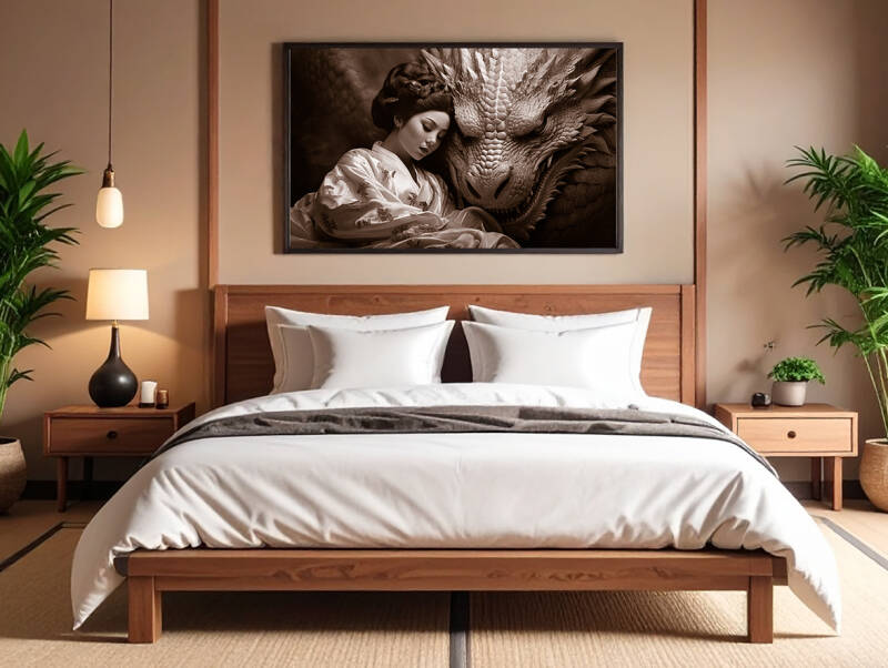 De visual van Tsukiryuu past mooi in bijvoorbeeld de slaapkamer