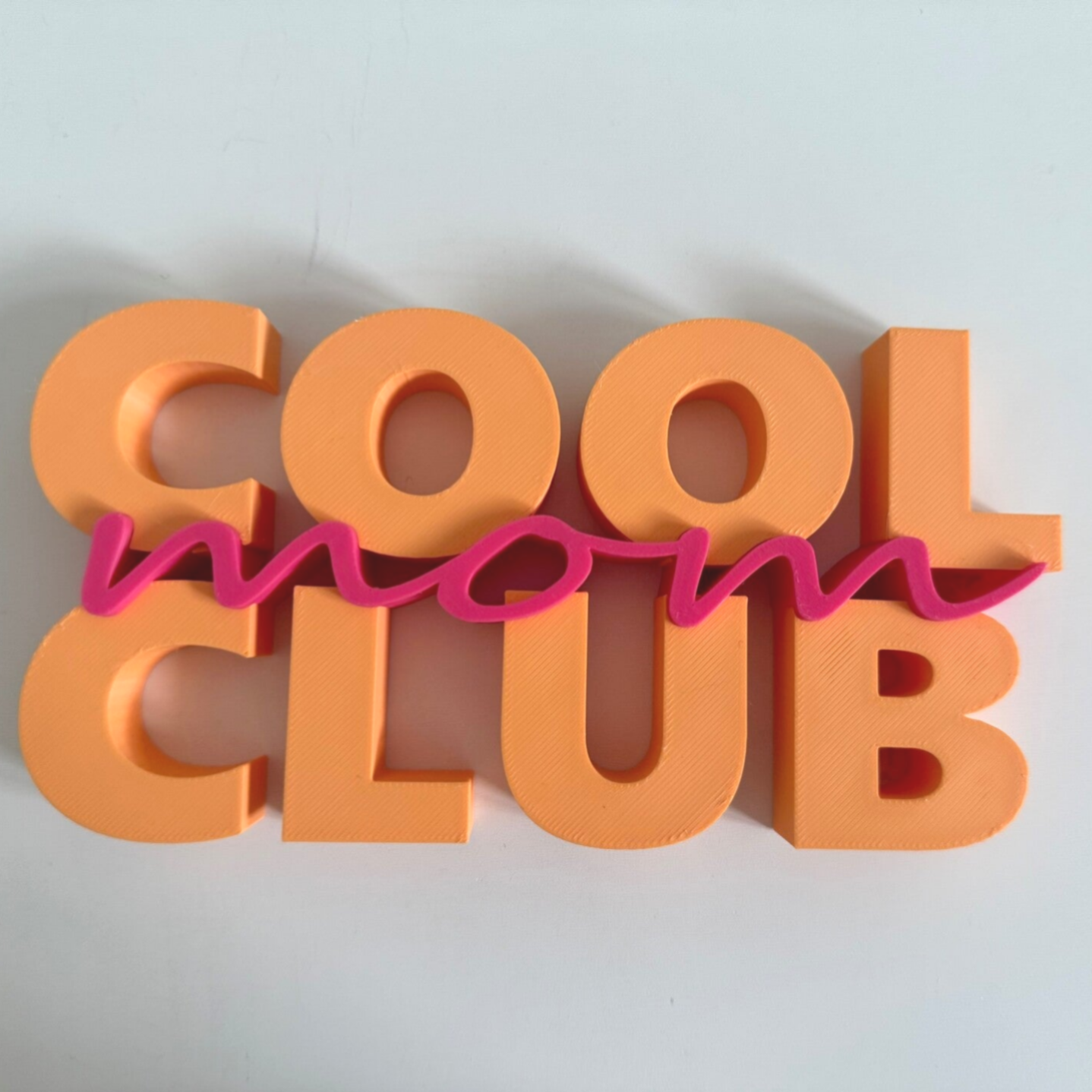 3D Schriftzug Cool mom Club 