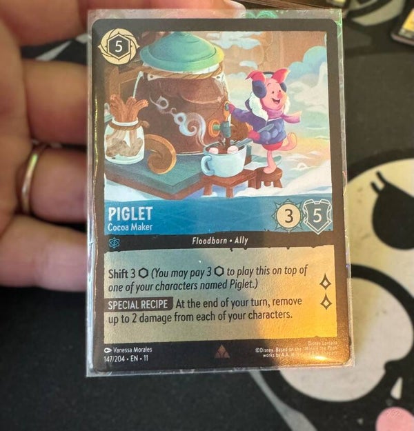 piglet cocoa maker (foil )  rare  blue
