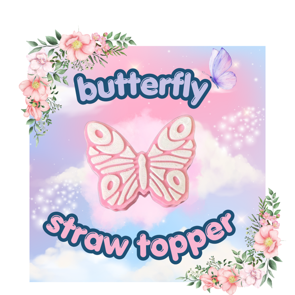 butterfly 8.5mm straw topper