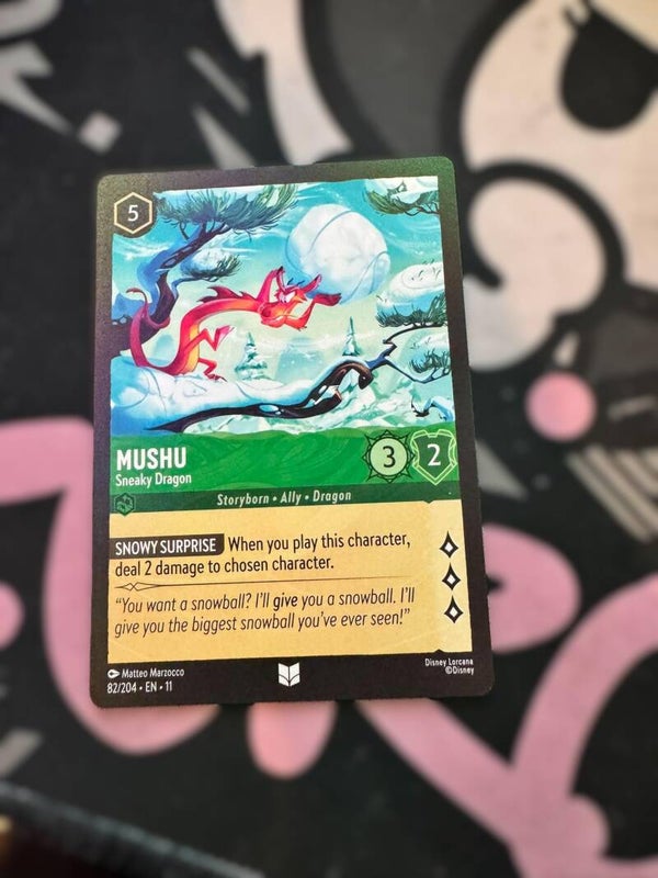 mushu ( sneaky dragon) green uncommon