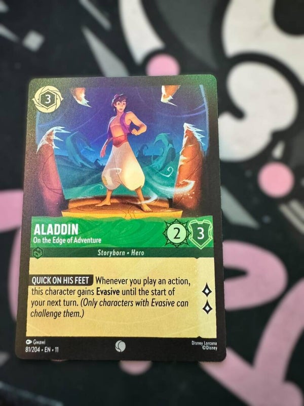 aladdin ( on the edge of adventure) green common