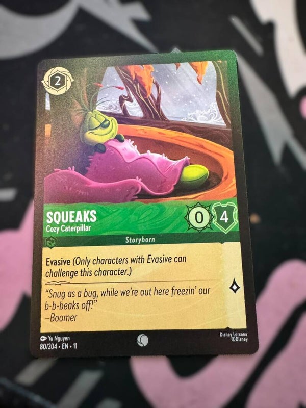 squeaks ( cozy caterpillar) green common