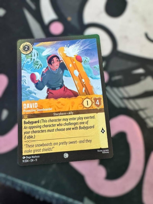 david ( protective snowboarder) orange common