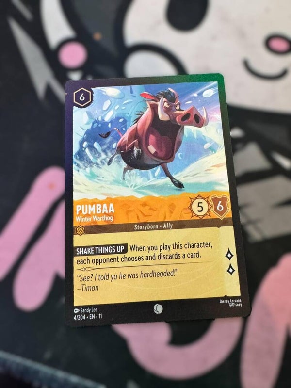 pumbaa ( winter warhog) orange common
