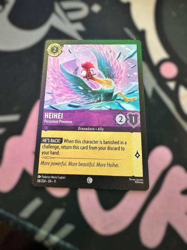 heihei ( persistent presence) purple common