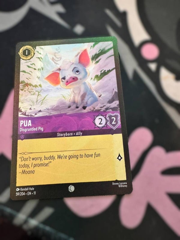 pua ( disgruntled pig) purple common