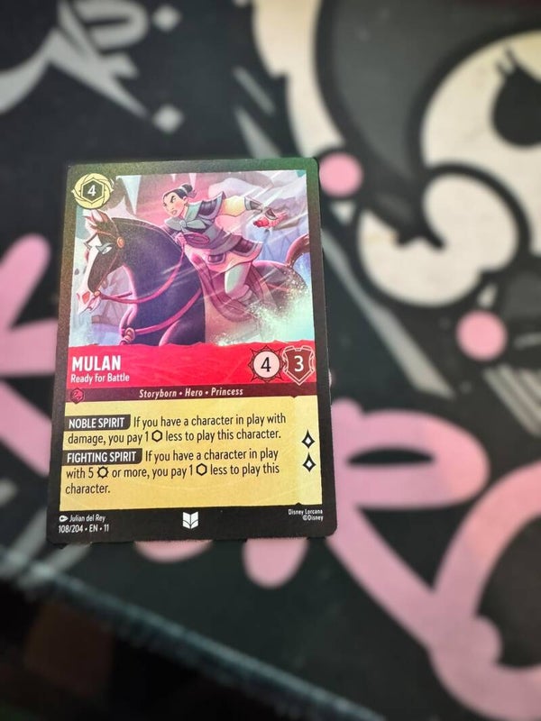 mulan ( ready for battle) red uncommon