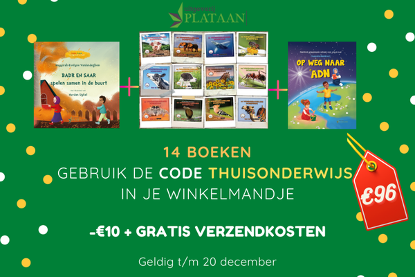 14 boeken: Badr en Saar, Tafakkur serie en Op weg naar °Adn
