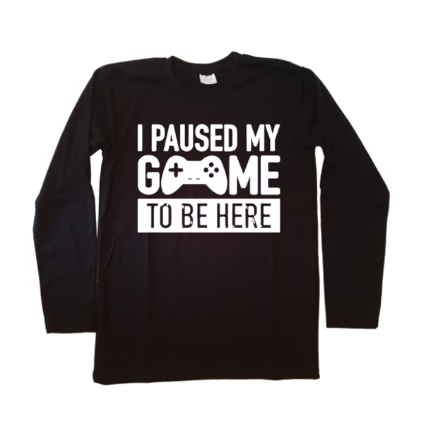 I paused my game te be here