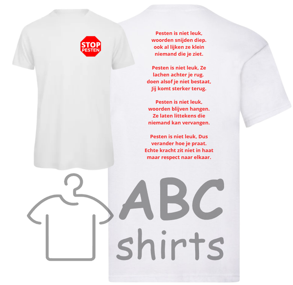 Stop pesten kinder T-shirt
